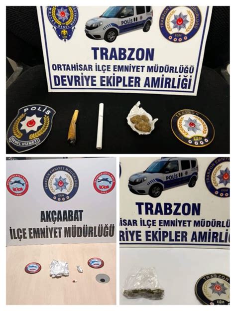 Trabzonda narkotik operasyonu 24 kişi hakkında işlem başlatıldı